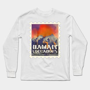 Hawai'i Volcanoes National Park Stamp Long Sleeve T-Shirt